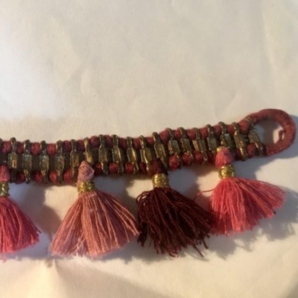Multicolor Vibtage Moroccan Inspired Tassel Bracel